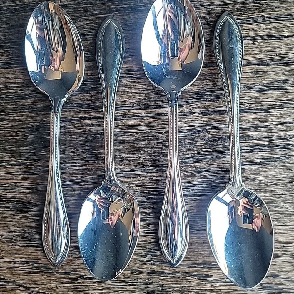 Oneida Arbor american harmony dinner spoon soup stainless steel Set 4 Pre-owned